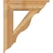 Ekena Millwork Funston Traditional Rough Sawn Bracket w/ Offset Brace, Western Red Cedar, 8"W x 28"D x 32"H BKT0806X28X32FST01RWR - alternate 2